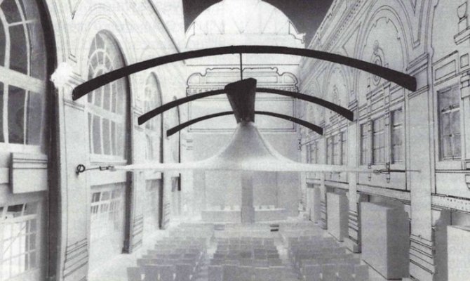 La maquette de la future salle des ventes de 